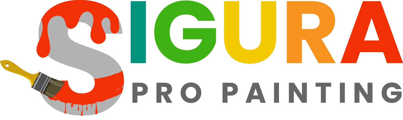 Logo with green and yellow letters and gray text below.