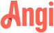 Logo with the word 'Angi' in a playful orange font.